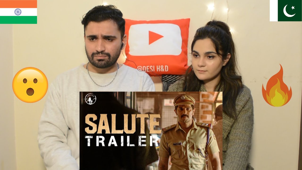 Pakistani reaction to Salute Movie Trailer | Dulquer Salmaan | Rosshan Andrrews | Desi H&D Reacts
