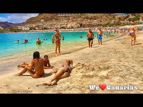 Gran Canaria Playa de Amadores Yaz Sahil Yürüyüşü 2021 | Biz❤️Kanaryalar