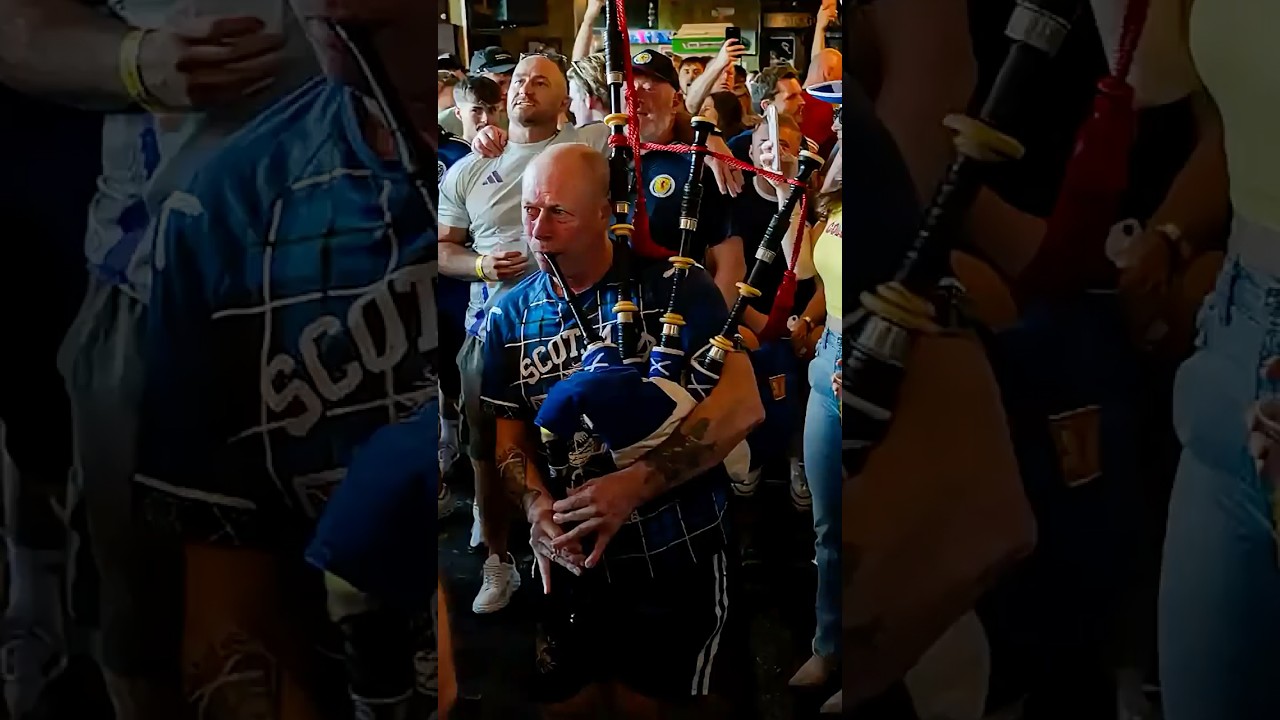 Scottish fans have fun wherever they go.