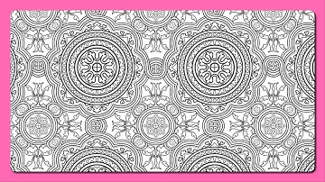 Zen Color app Kleuren op nummer Mandala Cirkels & Bloemenpatroon #kleurboek #focus