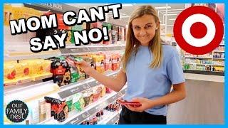 MOM CAN'T SAY NO IN TARGET! NO LIMIT SHOPPING!