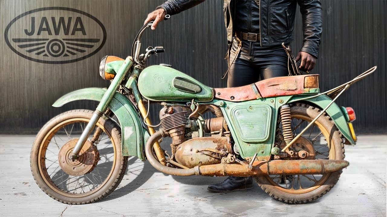 Man Restores Classic 60s Jawa Motorcycle in 6 months - YouTube