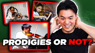 Are THESE Prodigies? Professional Violinist Reacts