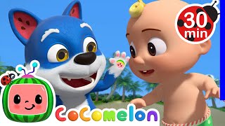 Beach Song 🏖️ | Cocomelon Animal Time 🐷 | 🔤 Subtitled Sing Along Songs 🔤 | Cartoons for Kids