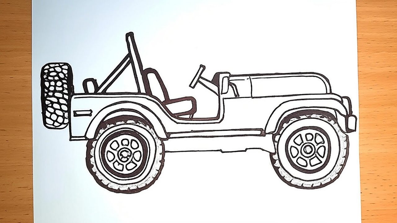 How To Draw Jeep: Step-by-Step Guide for Beginners