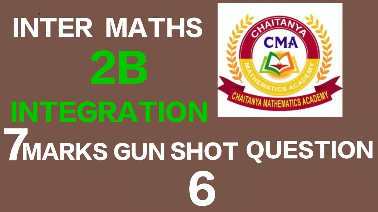 INTER MATHS 2B INTEGRATION LONG QUESTIONS 
