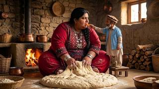 Living in Afghanistan's Mountains | Baking Fresh Date Bread,Rustic Cookingnext part