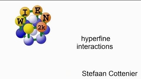 WIEN2k workshop : hyperfine interactions