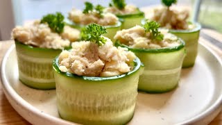 Попрощайтесь с лишним весом с помощью этого рецепта салата из огурцов и тунца!