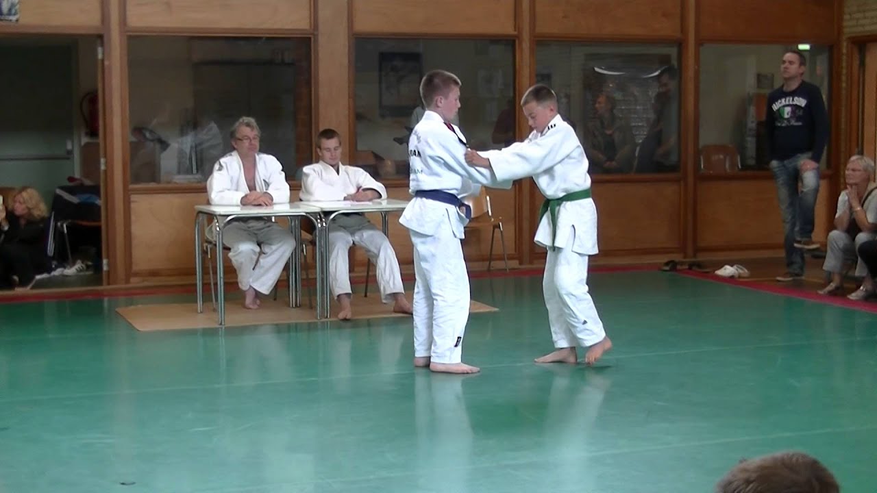 Gideon's blue belt Judo exam YouTube