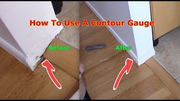 How To Cut Molding Using A Contour Gauge