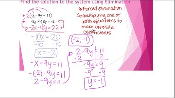 Solving Systems by Elimination Note Video 2019