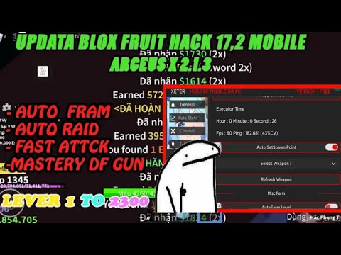 Video [ROBLOX] UPDATE ARCEUS X 2.1.4 HACK BLOX FRUIT MOBILE... - youtube