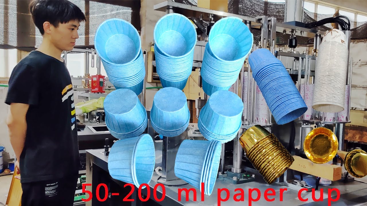 2020 newest type Roll Rim Edged paper cup making machine /souffle cup ...