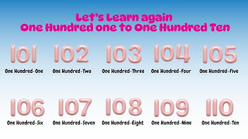 Learn 101 to 110 Counting for Kids | Fun Number Learning for Preschool   @yuvisharma_tv25 