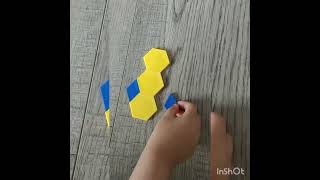 Pattern Blocks, How to make a penguin 🐧.