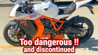 it's too dangerous !! and discontinued !! KTM RC8R 1190 !!