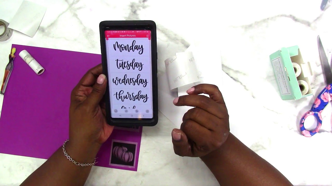 Coloring on the NEW CLEAR Self Adhesive Papers for the PHOMEMO! YouTube