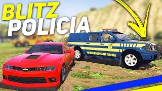 GTA V : Vida de Rico - FUI PEGO NA BLITZ DA POLICIA