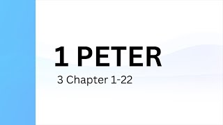 1 Peter Chapter 3 | Holy Bible - Indian Sign Language Version (ISLV)