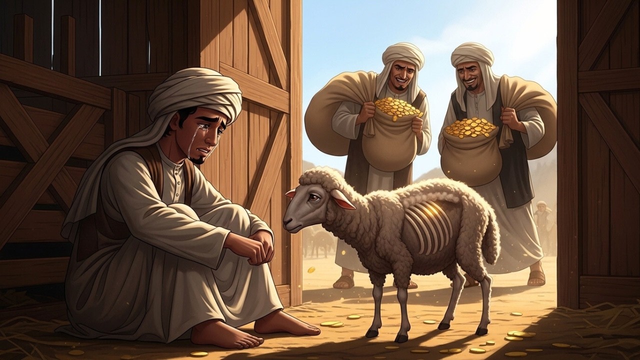 قصة النعجة الهزيلة التي رفض الورثة أخذها وتركوها لأخيهم الأصغر… وفجأة تحول صوفها إلى ذهب!