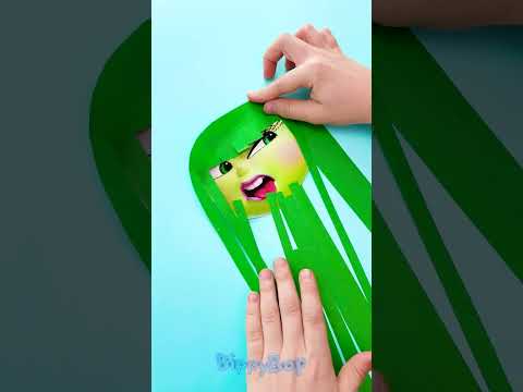 لعبة شعر اصنعها بنفسك إنشاء تسريحة جميلة للدمية