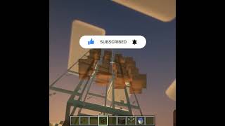 auto ladder in minecraft! #minecraft #minecraftrecipies #minecraftbuilding