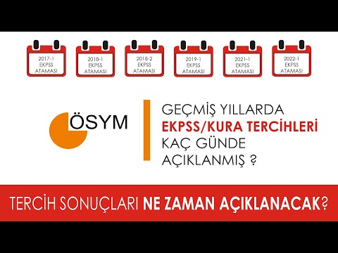 2023-1 EKPSS /KURA TERCİH SONUÇLARI NE ZAMAN AÇIKLANACAK ? GEÇMİŞTE YILLARDA KAÇ GÜNDE AÇIKLANDI?