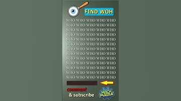 Tell me where WOH? | Brain Teaser IQ Test #shorts #different #puzzles #opticalillusion #quiz