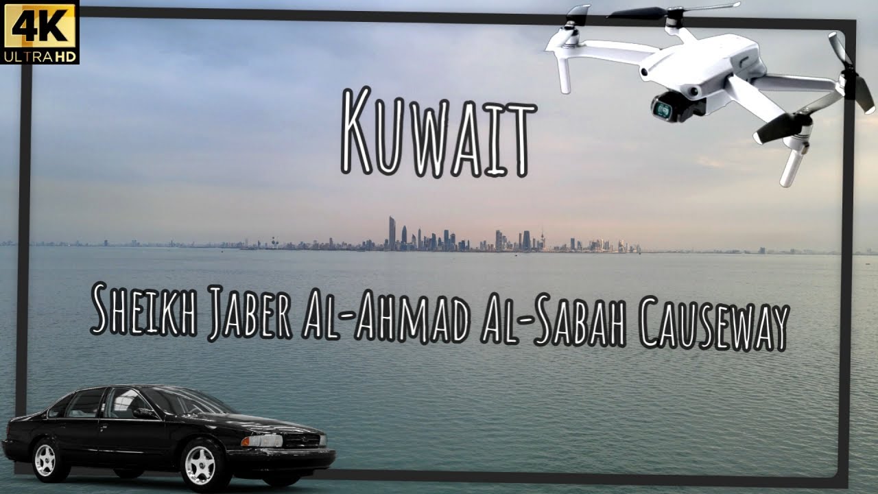 Worlds 4th Longest Sea Bridge In Kuwait 4K