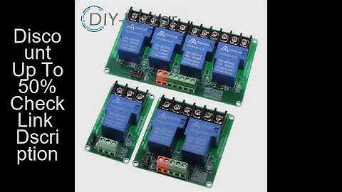 1/2/4 channel relay module 30A with optocoupler isolation 5V 12V 24V supports high and low Triger tr