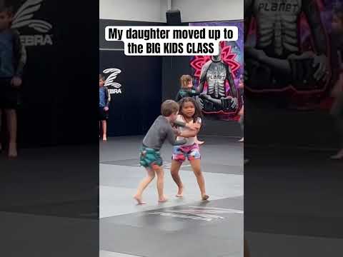 My daughter moved to big kids class #jiujitsu #wrestling #fatherdaughter #mma #fighting #athlete