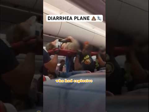 They were stuck on this plane for HOURS! 🤮 #diarrhea #planes #traveling #gonewrong