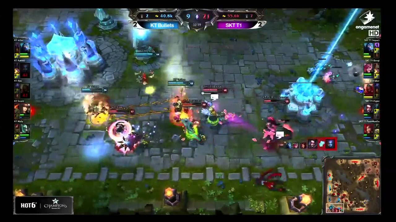 SKT T1 Faker's INSANE Zed play vs KT Ryu's Zed