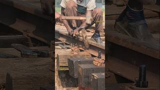 Hammer to hammer big hit by key man. #shorts #ytshorts #train #hammerman #maintanence