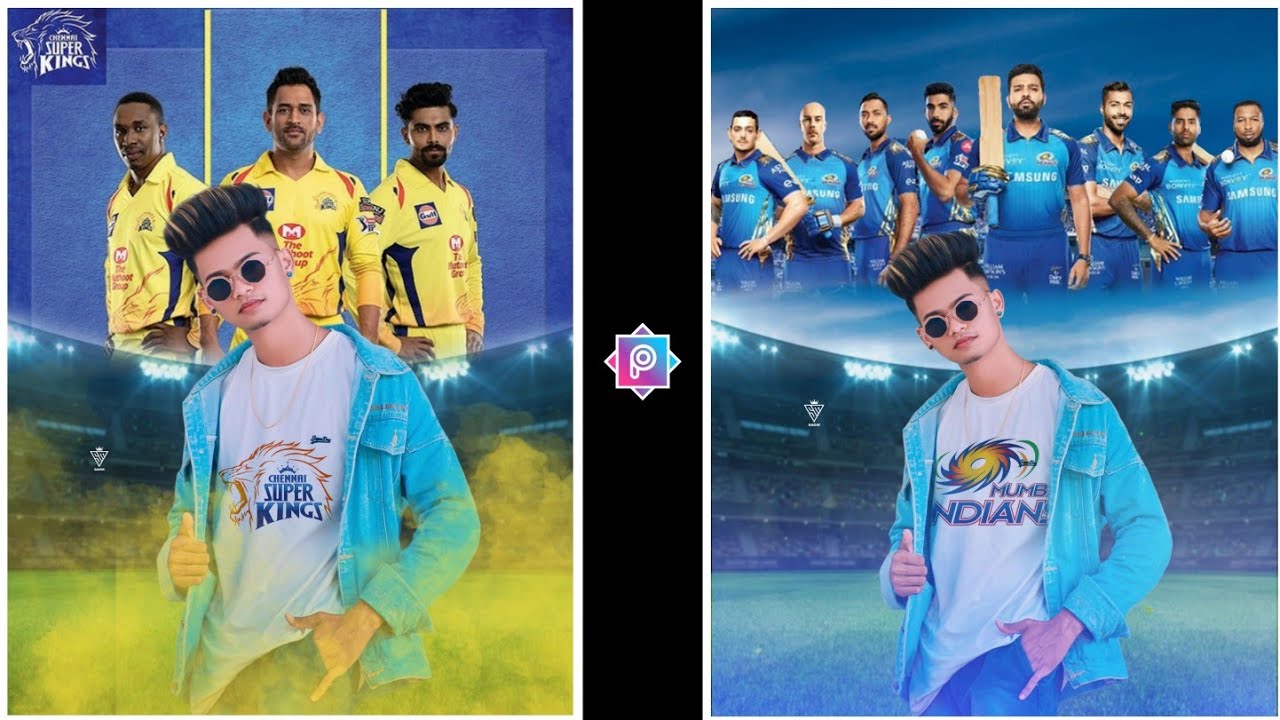 IPL Photo Editing 2021 || PicsArt Photo Editing || CSK Team Photo Editing || IPL 2021 || Sadik2in1