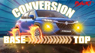 Maruti Suzuki Fronx Base → Top Model Conversion | Genuine Accessories + Premium Interior Makeover screenshot 5