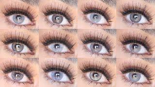 BEST & WORST! Rating GRAY Contacts (SOLOTICA, JUST4KIRA, SWATI, ANESTHESIA, DESIO + MORE)