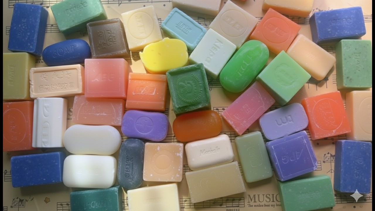 Relaxing ASMR SOAP•Cutting Dry Soap•Bundle of mix colourful ✨ soap & cutting asmr