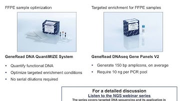 NGS from FFPE Samples