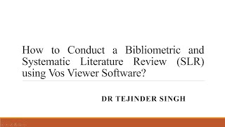 Systematic Literature Review using Vos Viewer Software screenshot 1