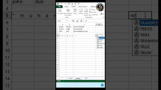 TRIM Function| TRIM Function in Excel | How To Use Trim Function || Function in Excel