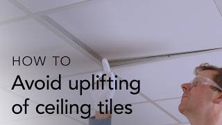 How to install Rockfon plastic hold down clips | Ceiling Tips & Tricks