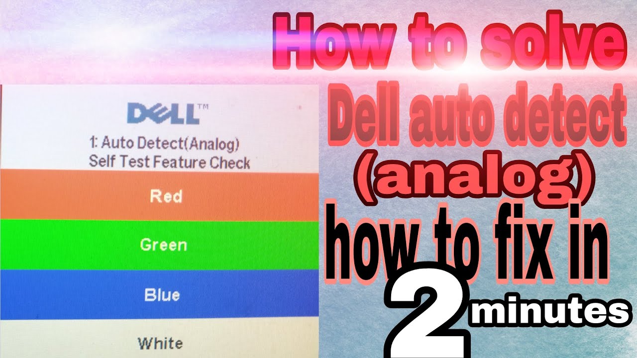 auto detect analog error