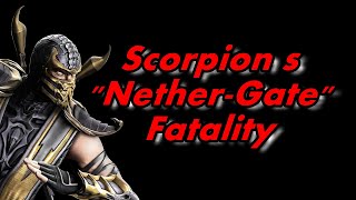 Mortal Kombat 9 (2011) - Scorpion´s 'Nether-Gate' Fatality performed on all Characters