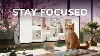 Spring Lofi for Deep Focus & Study 🌸 Sakura Garden Office