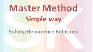 Master Method for Solving Recurrence Relations