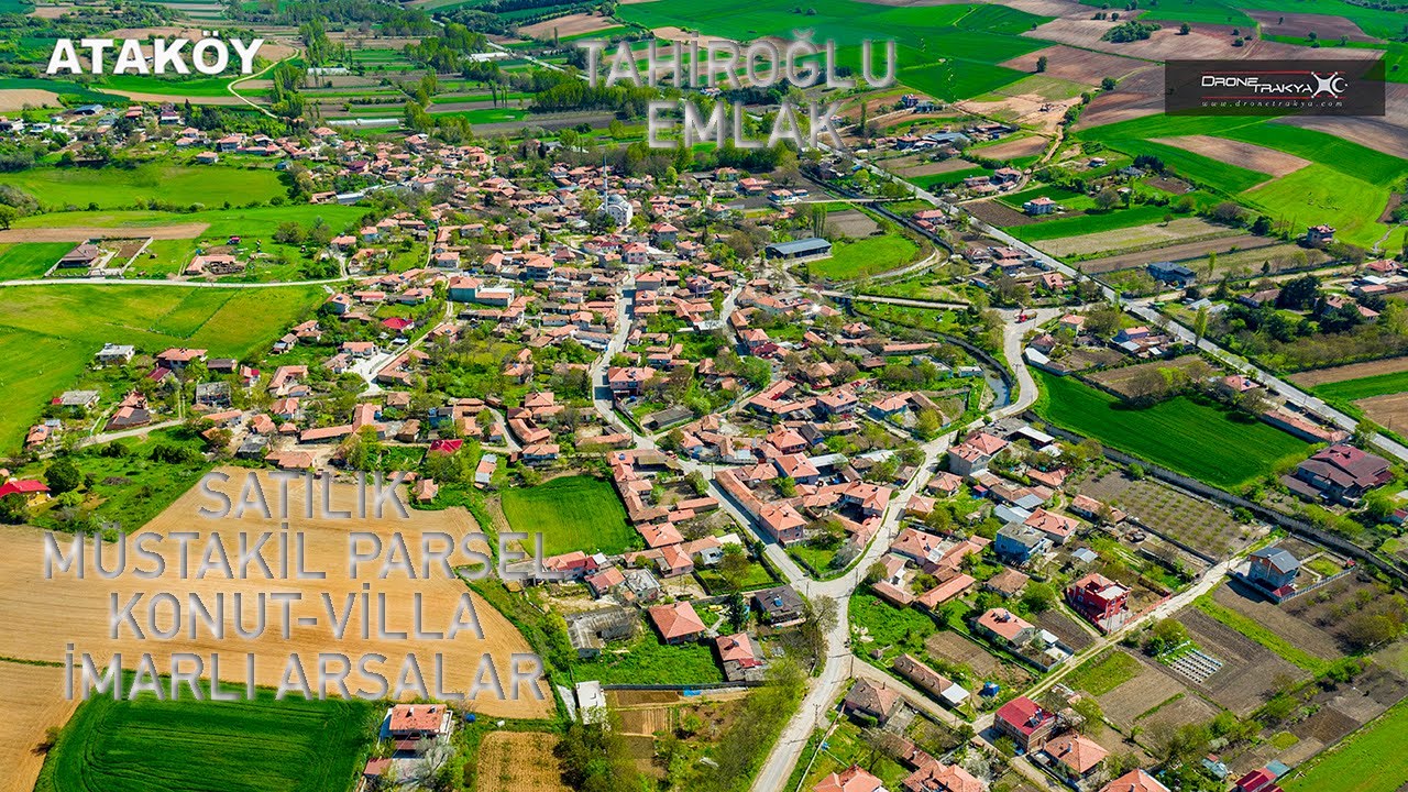 PINARHİSAR ATAKÖY'DE SATILIK MÜSTAKİL PARSEL ARSALAR - TAHİROĞLU GAYRİMENKUL - EMLAK DRONE ÇEKİMİ