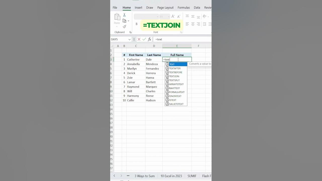 Two Ways To Join Text In Excel exceltips microsoftexcel two-ways-to-join-text-in-excel-exceltips-microsoftexcel
