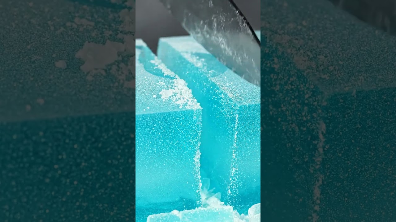 Frozen Can Slice ASMR 🧊 Deep Ice Crack & Fizz